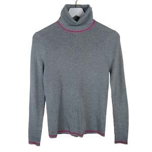 Joe Fresh Gray Pink Stripe Turtleneck NWT - Women's Small